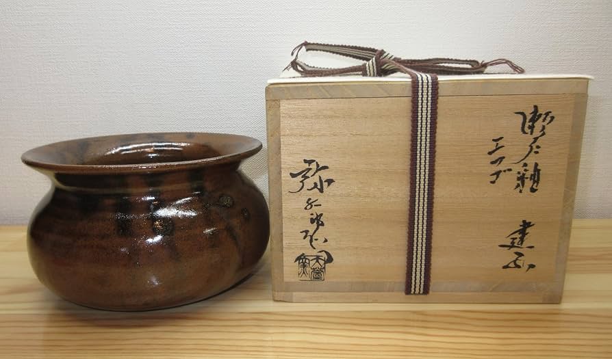 Amazon｜【逢絢亭】茶道具 建水 美濃焼 瀬戸釉 エフゴ形 加藤弥